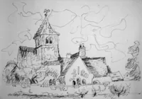 peinture : L'église de Cheuge n°36