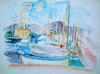 peinture : La Napoule n°1