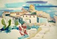 peinture : Gordes. Vaucluse. n°1