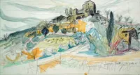 peinture : Joucas. Provence. n°1