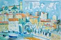 peinture : Cannes. Le vieux port n°2.