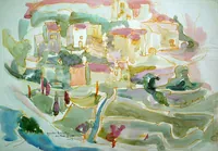 peinture : Gordes. Vaucluse n°2.