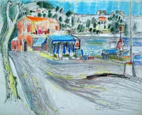 peinture : Villefranche/Mer. La chapelle des pêcheurs décorée par Cocteau n°2