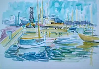 peinture : La Napoule n°2.