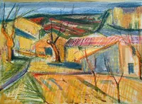 peinture : Lioux. Provence n°2.