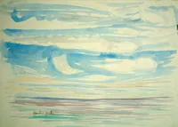 peinture : St Raphael. Lever de soleil n°3