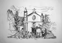 peinture : Eglise corse n°2