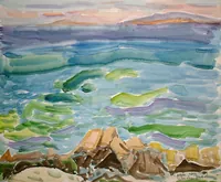 peinture : Corse. La mer n°2