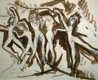 peinture : Les danseuses n°7