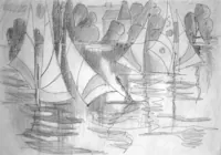 peinture : Les voiliers n°1