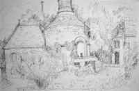 peinture : Le colombier de l'Abbaye n°2