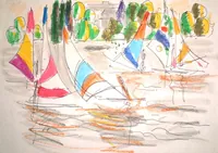 peinture : Les planches à voile n°1