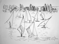 peinture : Planches à voiles n°6