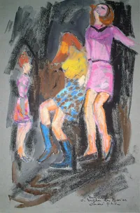 peinture : Danse à Enghein les Bains