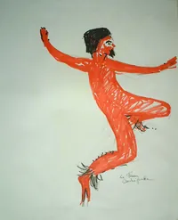 peinture : Le faune n°5