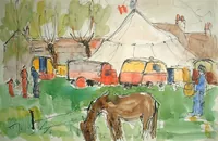 peinture : Le cirque