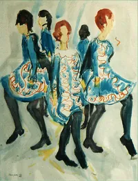 peinture : Groupe de danseuses n°2
