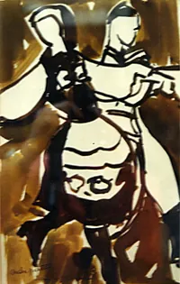 peinture : Tchèque n°1 . Danseurs