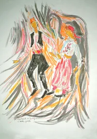 peinture : Fêtes de la Vigne n°3