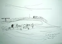 peinture : Le Mont du Carmel n°1