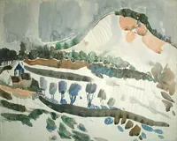 peinture : Le Mont Afrique n°7