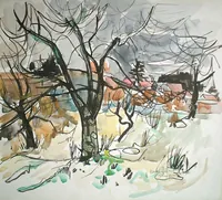 peinture : Le cerisier n°2