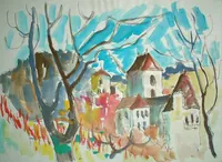 peinture : Le colombier, Le château n°10
