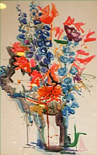 peinture : Composition florale n°5
