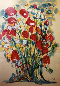 peinture : Fleurs des champs