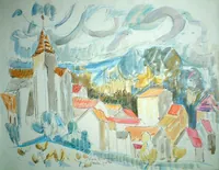 peinture : Fixin n°2. Bourgogne