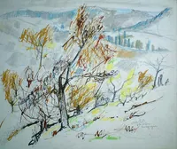 peinture : L'automne dans l'Arrière-Côte