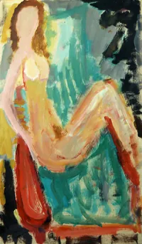 peinture : Nu assis n°3