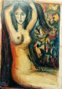 peinture : Nu assis n°4