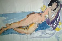 peinture : Nu allongé n°7
