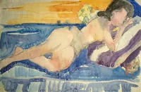 peinture : Nu allongé n°11
