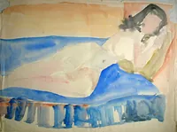 peinture : Nu allongé n°13