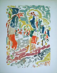 peinture : Champs Elysées n°08. Paris