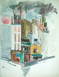 peinture : Le vieux Paris n°1