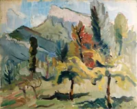 peinture : Paysage de Savoie
