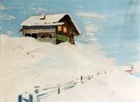peinture : Chalet refuge Savoie