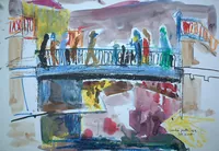 peinture : Le pont
