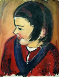 peinture : Petite fille