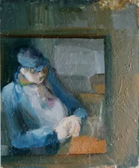peinture : La solitude au bistrot
