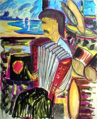 peinture : 27-2119 (l'accordéoniste)