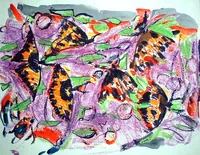 peinture : Etude n°264 (les papillons)