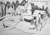 peinture : Le château de Vellerot n°2