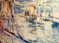 peinture : Tour des 3 sergents La Rochelle