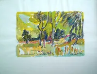 peinture : La Bourdonnière à Athis (61).