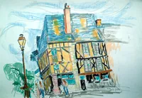 peinture : Le vieux Mans