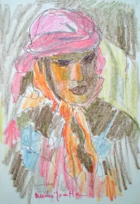 peinture : Tunisien à Monastir